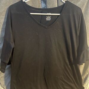 Black V-Neck Tee